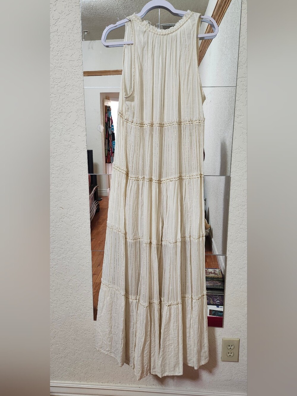 Free People Boho Tiered Halter Maxi Pant in Cream - Picture 2 of 6